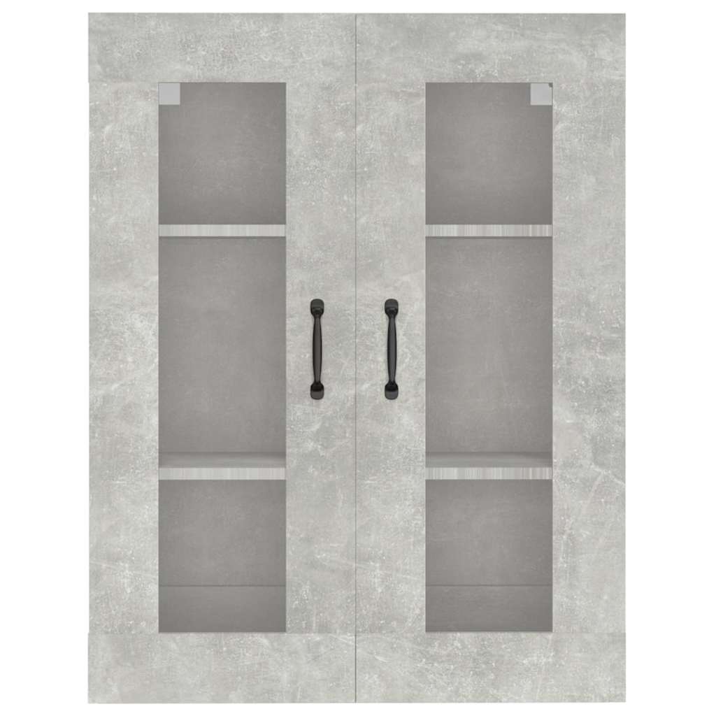 vidaXL Armoire murale gris béton 69,5x34x90 cm