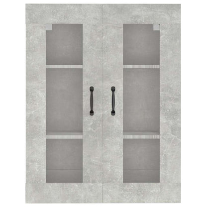 vidaXL Armoire murale gris béton 69,5x34x90 cm