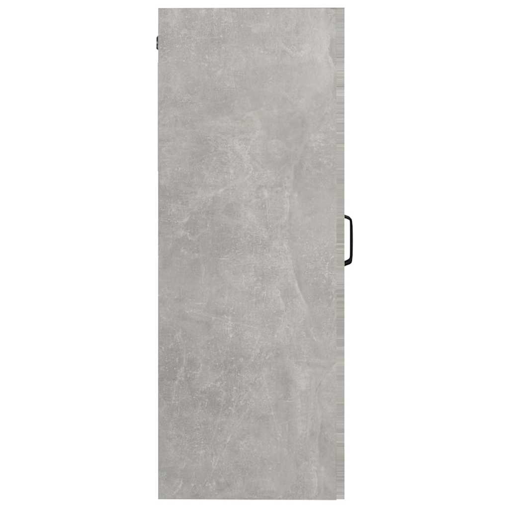 vidaXL Armoire murale gris béton 69,5x34x90 cm