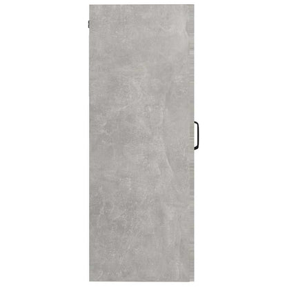 vidaXL Armoire murale gris béton 69,5x34x90 cm