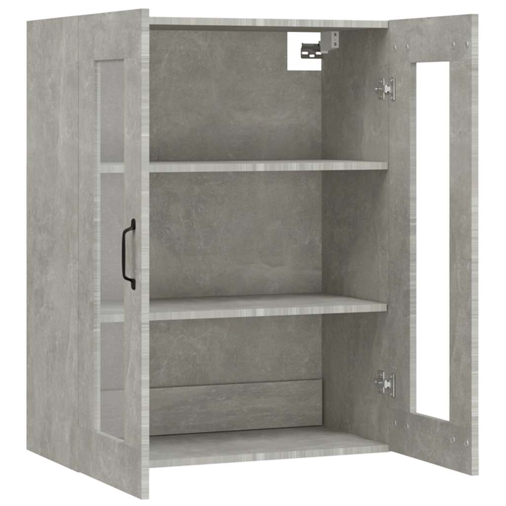 vidaXL Armoire murale gris béton 69,5x34x90 cm