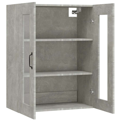 vidaXL Armoire murale gris béton 69,5x34x90 cm