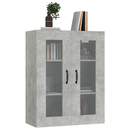 vidaXL Armoire murale gris béton 69,5x34x90 cm