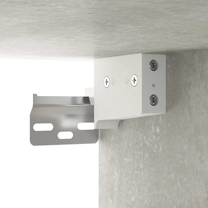 vidaXL Armoire murale gris béton 69,5x34x90 cm