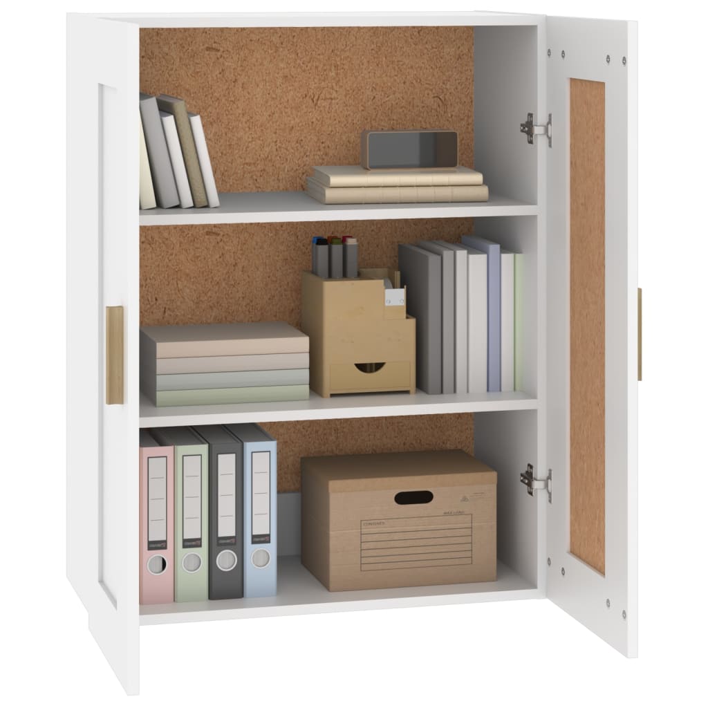 vidaXL Wandschrank Weiß 69,5x32,5x90 cm Holzwerkstoff