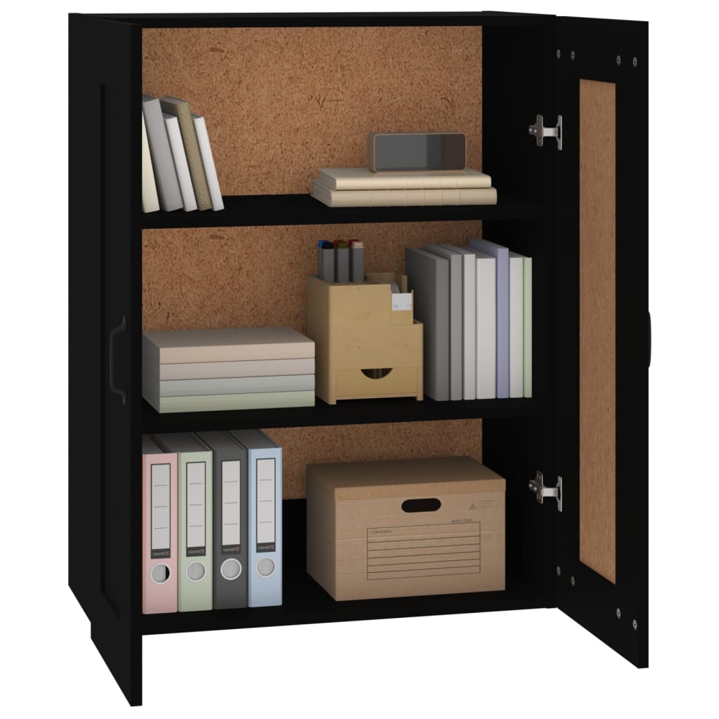 vidaXL Armoire murale Noir 69,5x32,5x90 cm