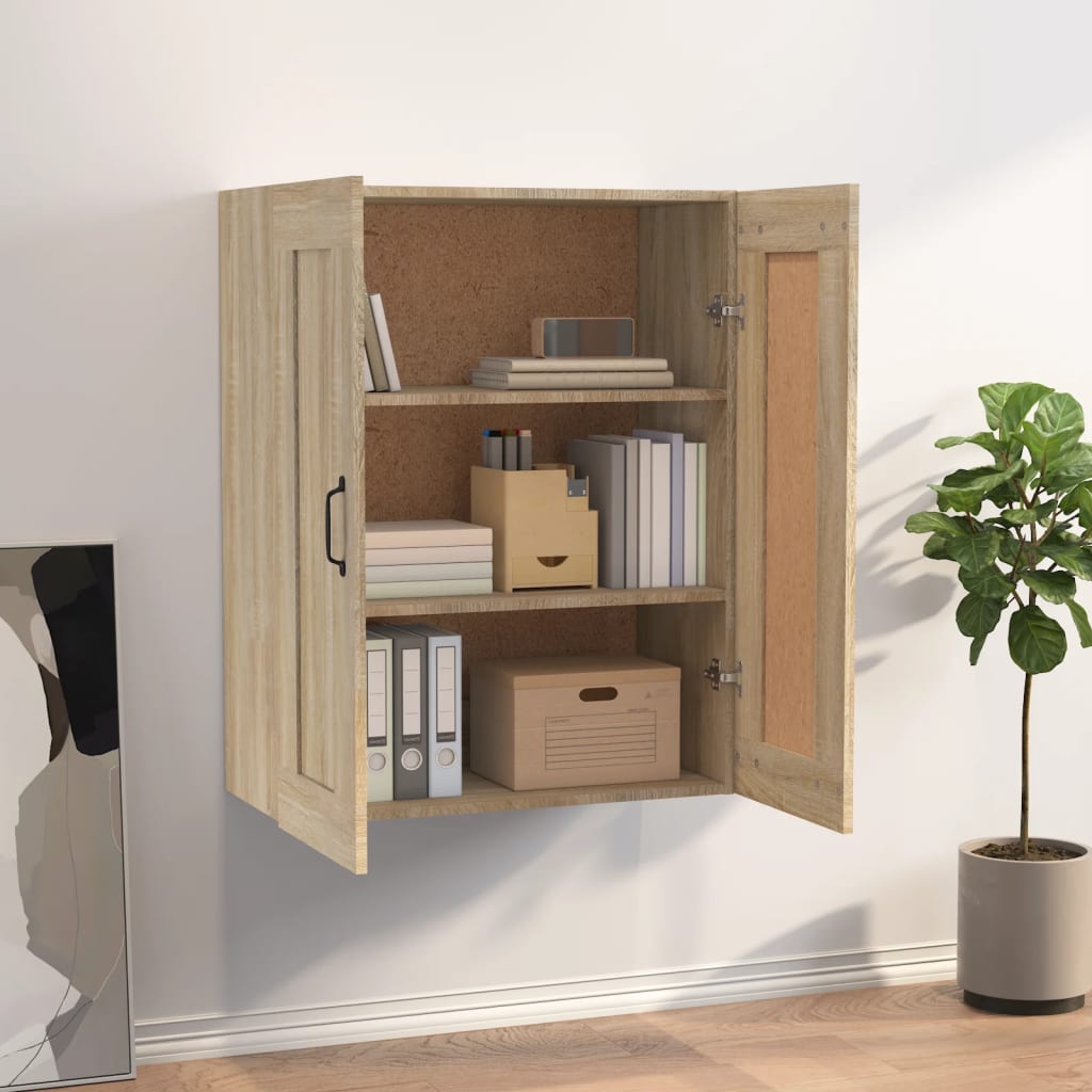 vidaXL Armoire murale Chêne Sonoma 69,5x32,5x90 cm