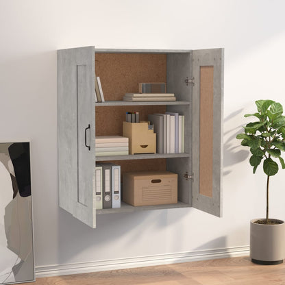 vidaXL Armoire murale gris béton 69,5x32,5x90 cm
