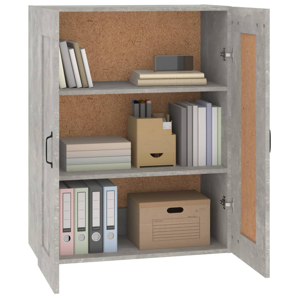 vidaXL Armoire murale gris béton 69,5x32,5x90 cm