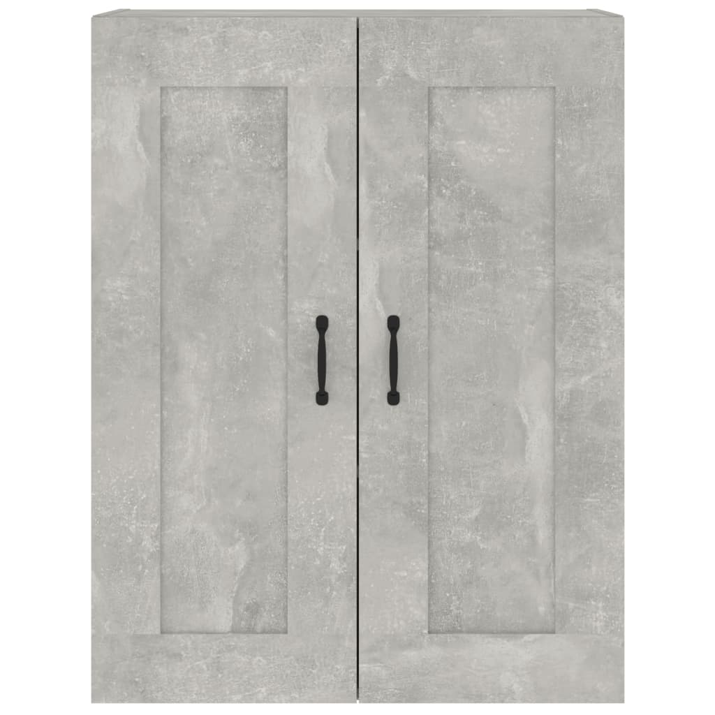 vidaXL Armoire murale gris béton 69,5x32,5x90 cm