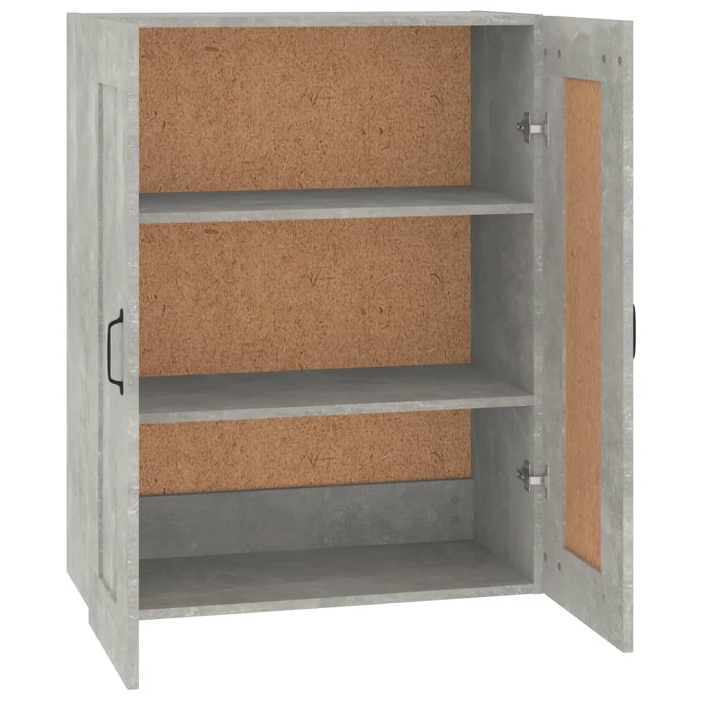 vidaXL Armoire murale gris béton 69,5x32,5x90 cm