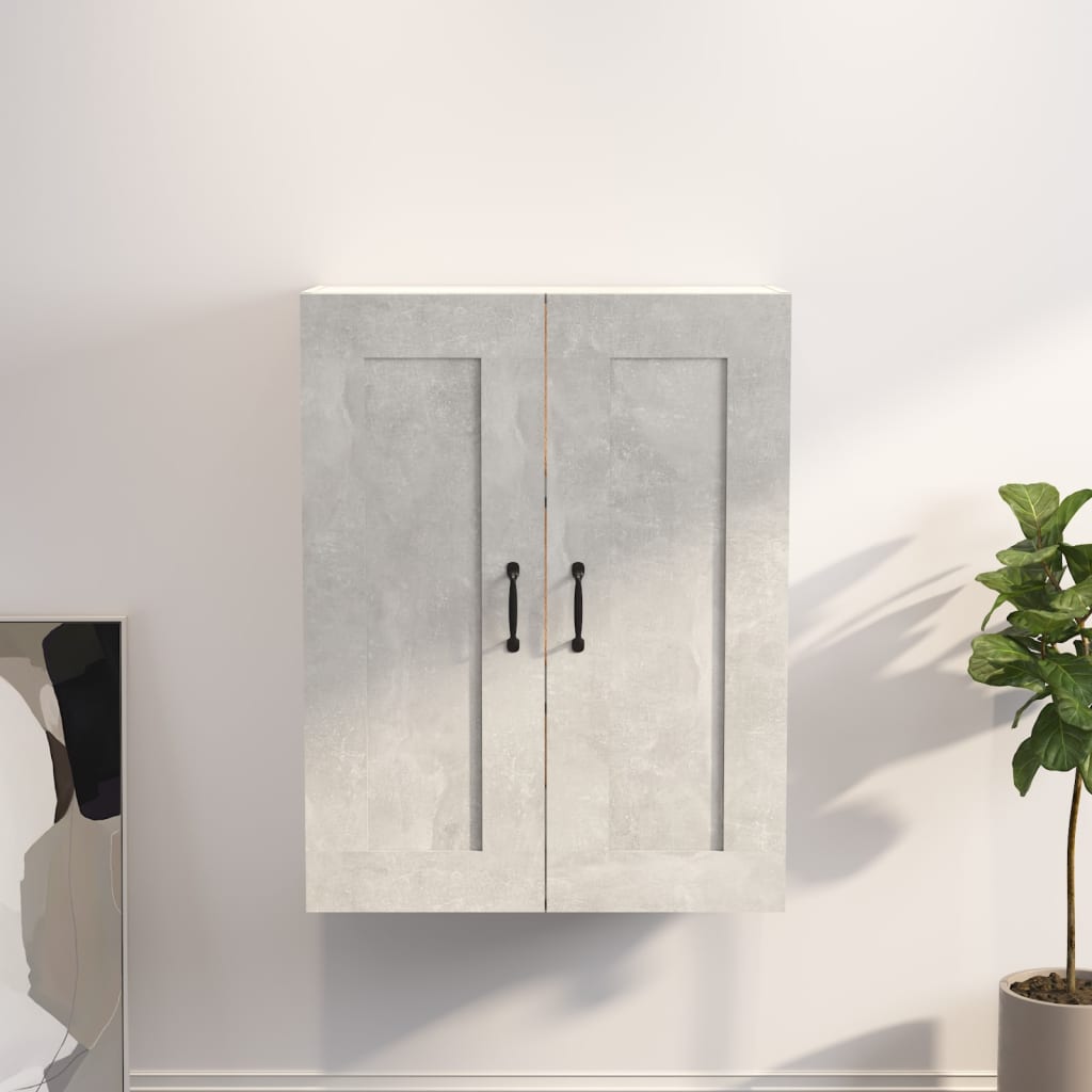 vidaXL Armoire murale gris béton 69,5x32,5x90 cm