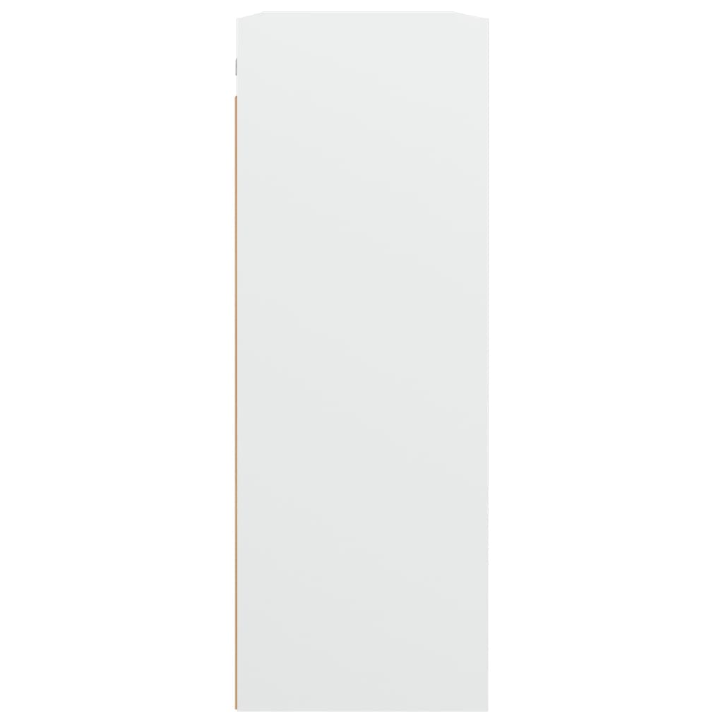 vidaXL Armoire murale blanche 69,5x32,5x90 cm
