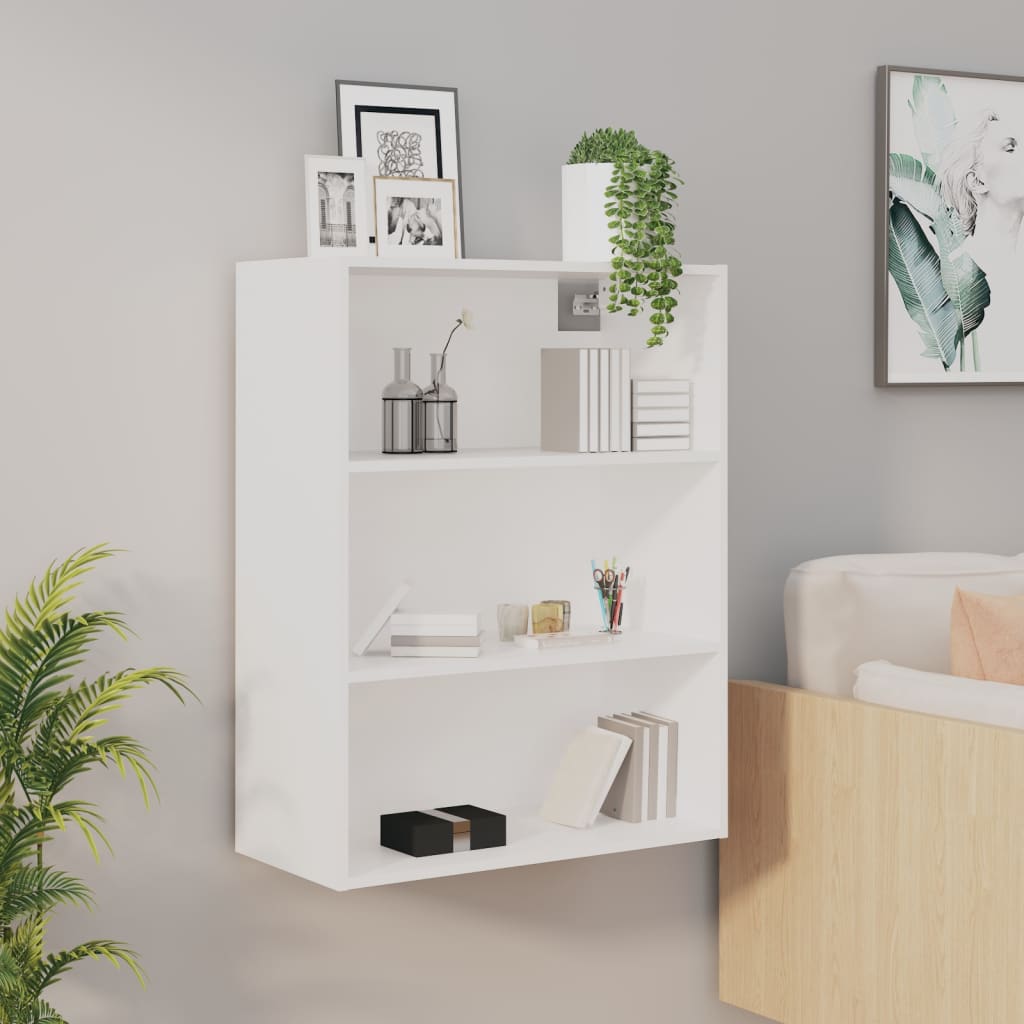 vidaXL Armoire murale blanche 69,5x32,5x90 cm