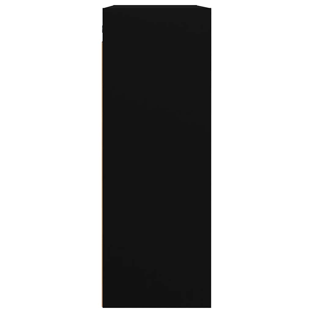 vidaXL Armoire murale Noir 69,5x32,5x90 cm