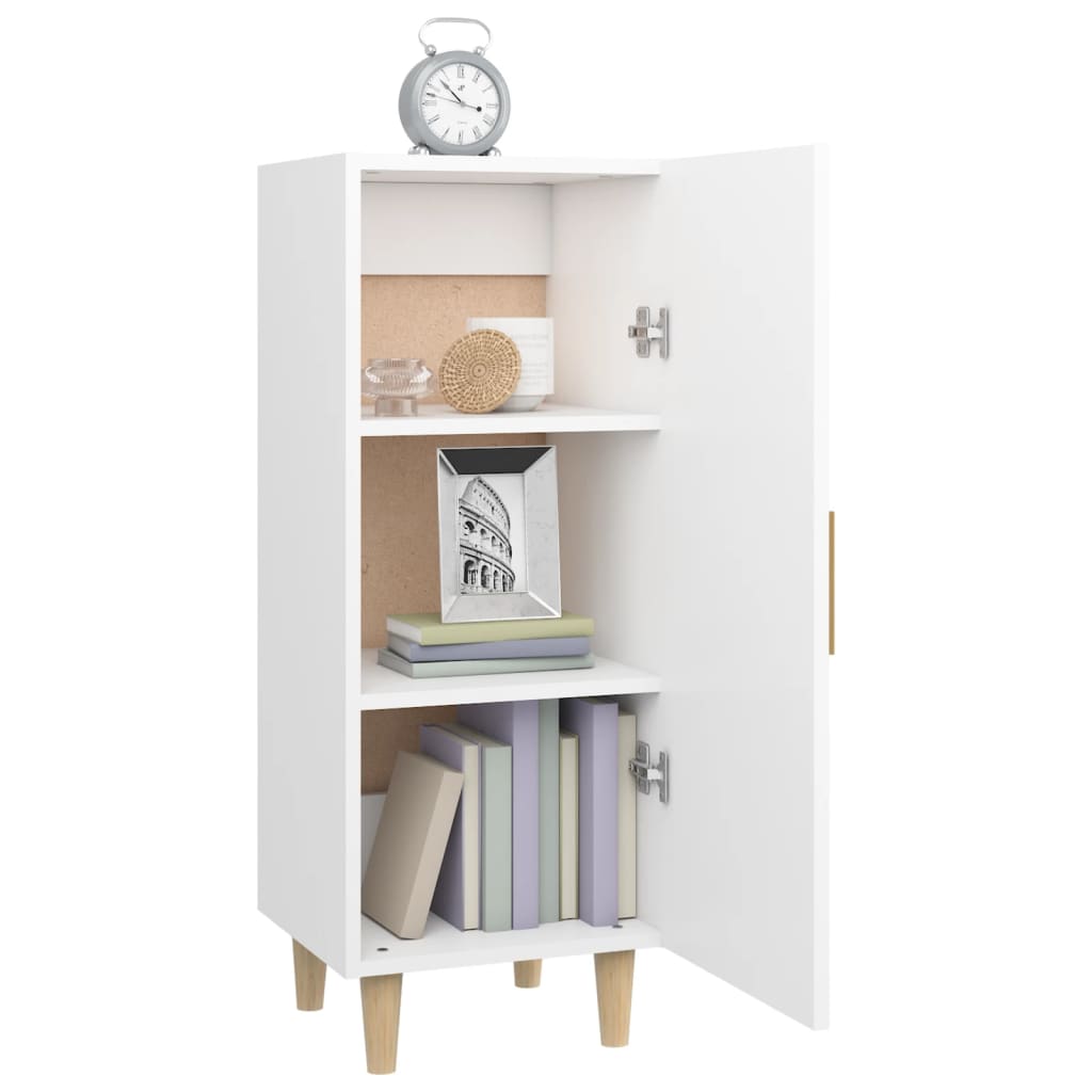 vidaXL Buffet Blanc 34,5x34x90 cm Bois d'ingénierie