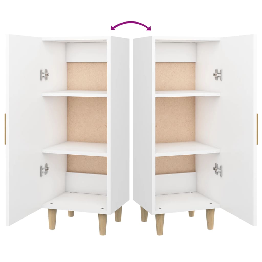 vidaXL Buffet Blanc 34,5x34x90 cm Bois d'ingénierie