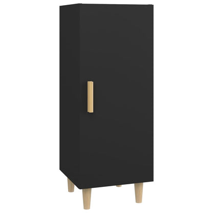 vidaXL Buffet noir 34,5x34x90 cm Bois d'ingénierie