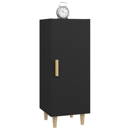 vidaXL Buffet noir 34,5x34x90 cm Bois d'ingénierie