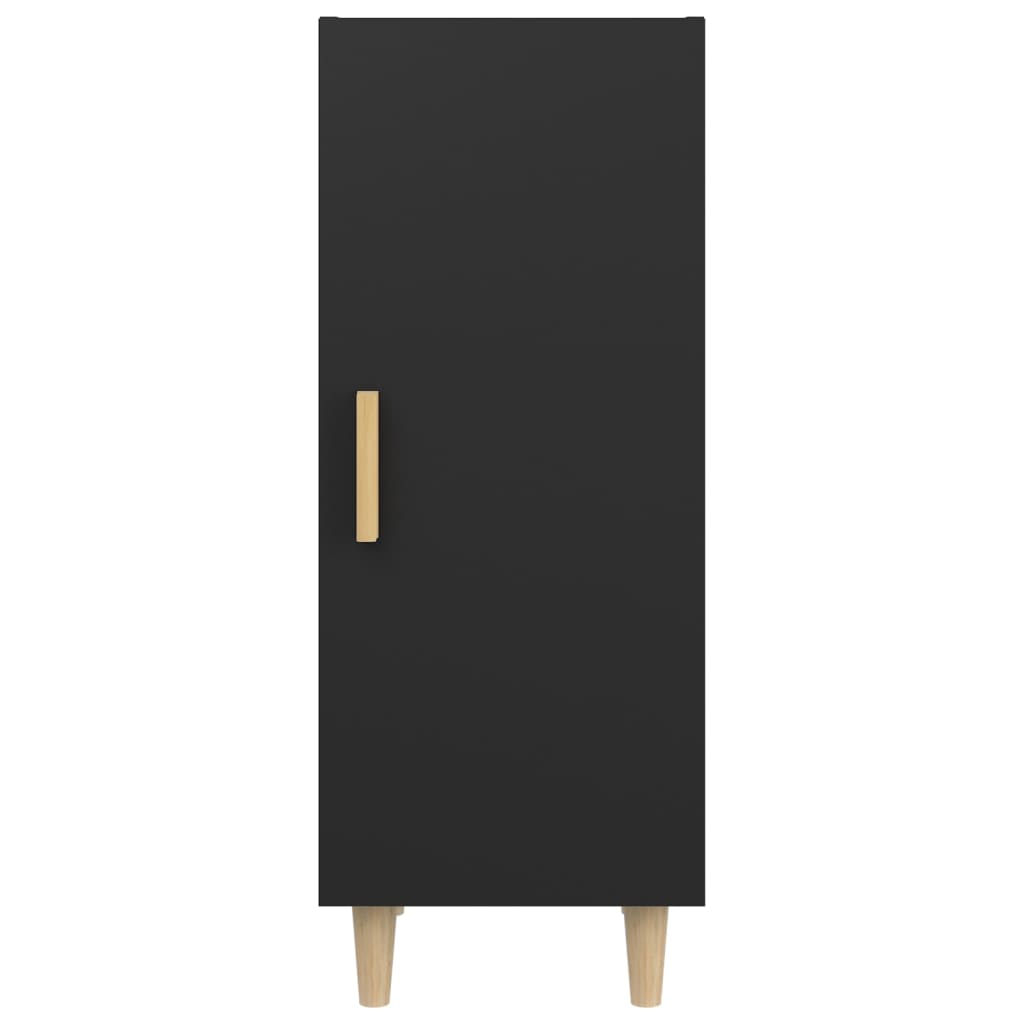 vidaXL Buffet noir 34,5x34x90 cm Bois d'ingénierie