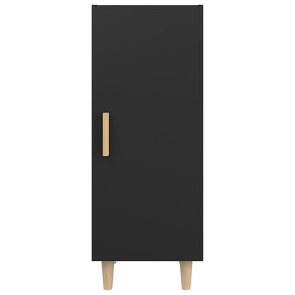 vidaXL Buffet noir 34,5x34x90 cm Bois d'ingénierie