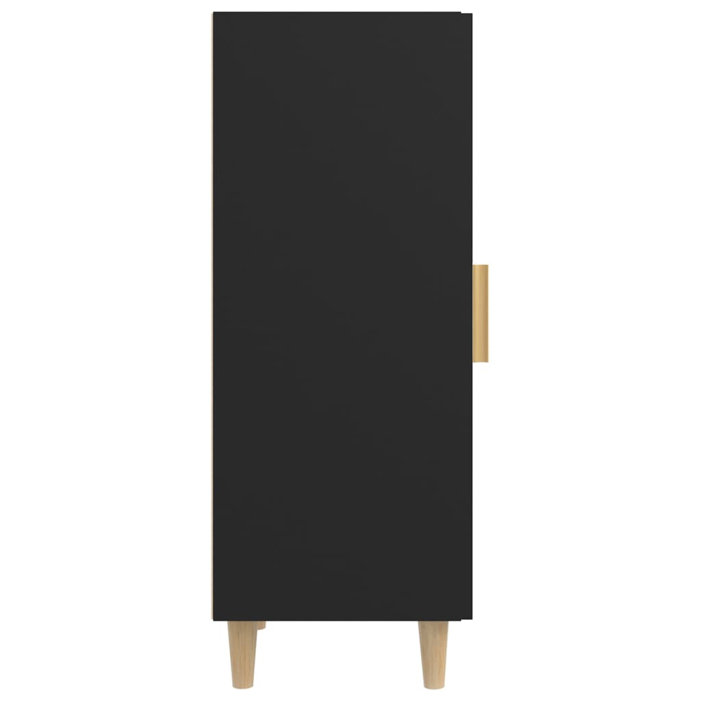 vidaXL Buffet noir 34,5x34x90 cm Bois d'ingénierie