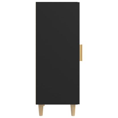 vidaXL Buffet noir 34,5x34x90 cm Bois d'ingénierie
