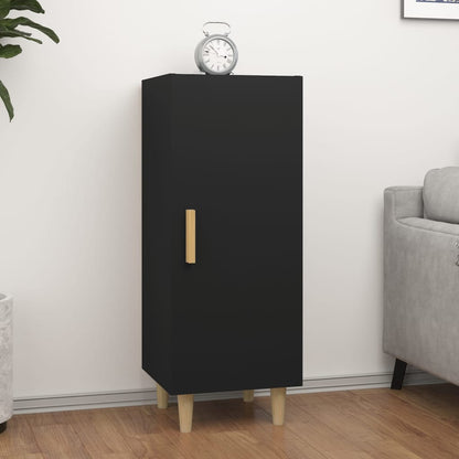 vidaXL Buffet noir 34,5x34x90 cm Bois d'ingénierie