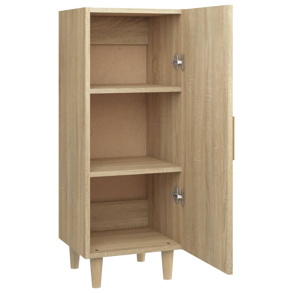 vidaXL Sideboard Sonoma-Eiche 34,5x34x90 cm Holzwerkstoff