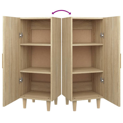 vidaXL Sideboard Sonoma-Eiche 34,5x34x90 cm Holzwerkstoff