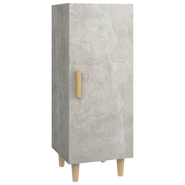 vidaXL Buffet gris béton 34,5x34x90 cm Bois d'ingénierie