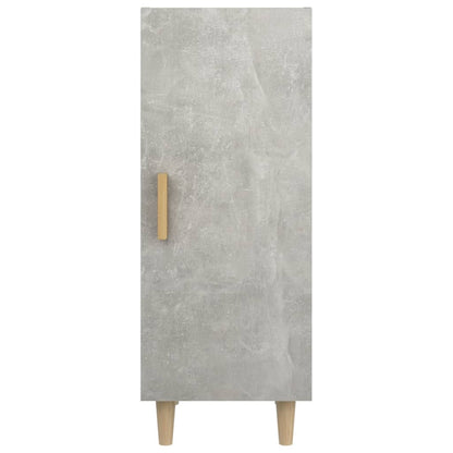 vidaXL Buffet gris béton 34,5x34x90 cm Bois d'ingénierie