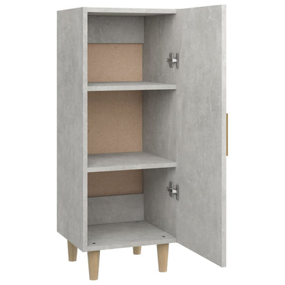 vidaXL Buffet gris béton 34,5x34x90 cm Bois d'ingénierie