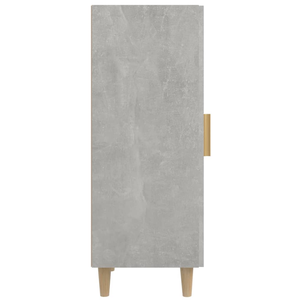 vidaXL Buffet gris béton 34,5x34x90 cm Bois d'ingénierie