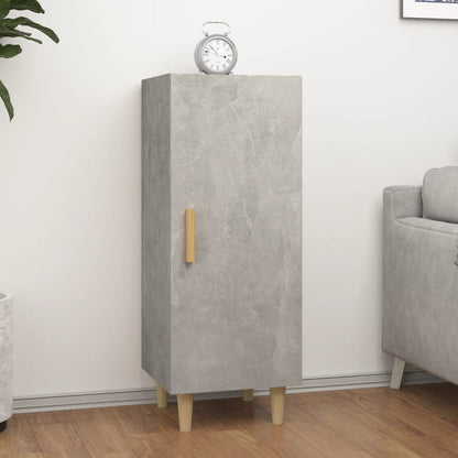 vidaXL Buffet gris béton 34,5x34x90 cm Bois d'ingénierie
