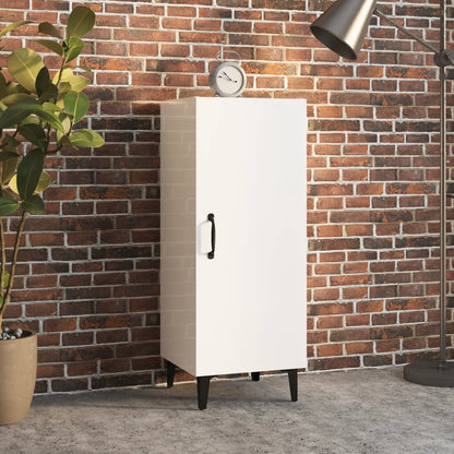 vidaXL Buffet haut brillant blanc 34,5x34x90 cm Bois d'ingénierie