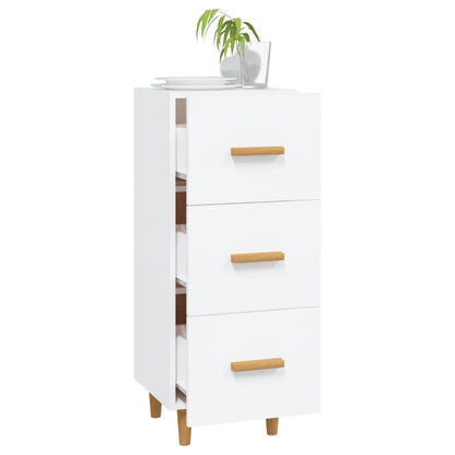 vidaXL Buffet Blanc 34,5x34x90 cm Bois d'ingénierie