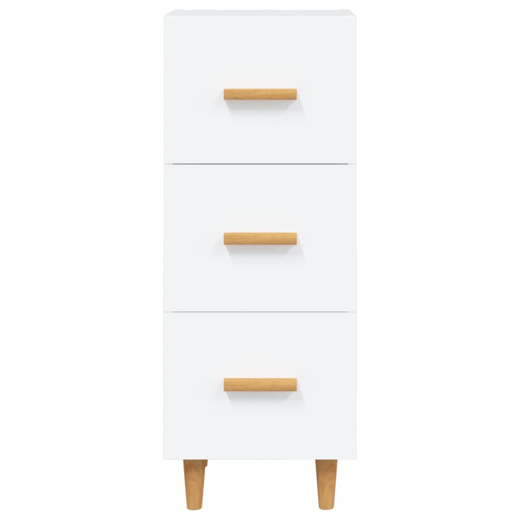 vidaXL Buffet Blanc 34,5x34x90 cm Bois d'ingénierie