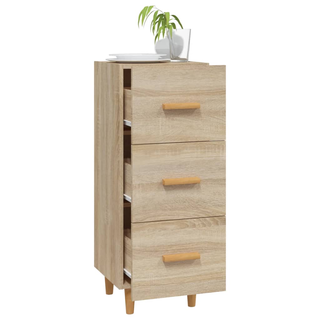 vidaXL Buffet chêne Sonoma 34,5x34x90 cm Bois d'ingénierie