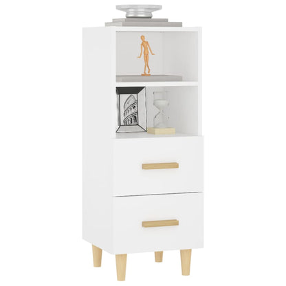 vidaXL Buffet Blanc 34,5x34x90 cm Bois d'ingénierie