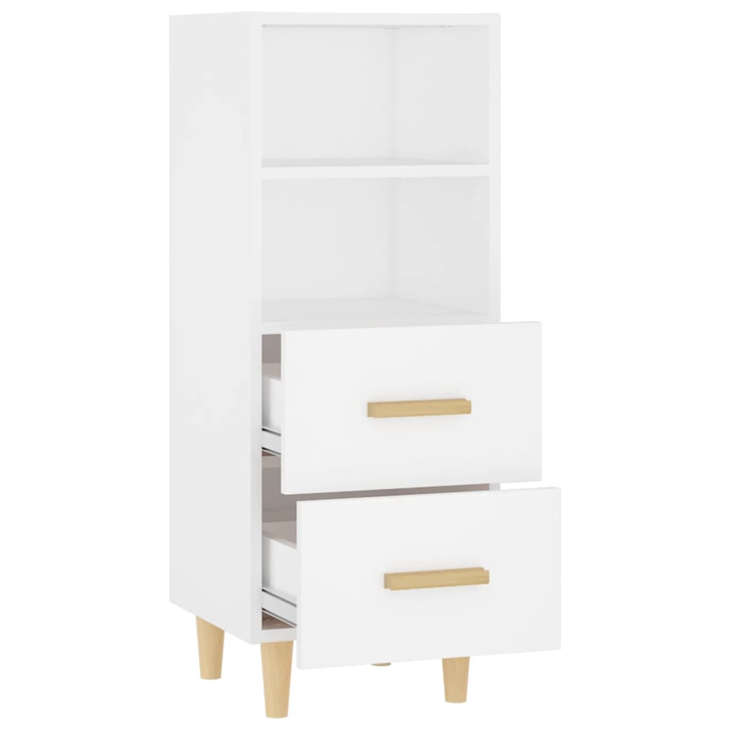 vidaXL Buffet Blanc 34,5x34x90 cm Bois d'ingénierie