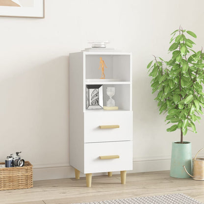 vidaXL Buffet Blanc 34,5x34x90 cm Bois d'ingénierie