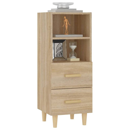 vidaXL Buffet en aggloméré coloris chêne Sonoma 34,5x34x90 cm