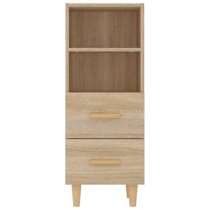 vidaXL Buffet en aggloméré coloris chêne Sonoma 34,5x34x90 cm