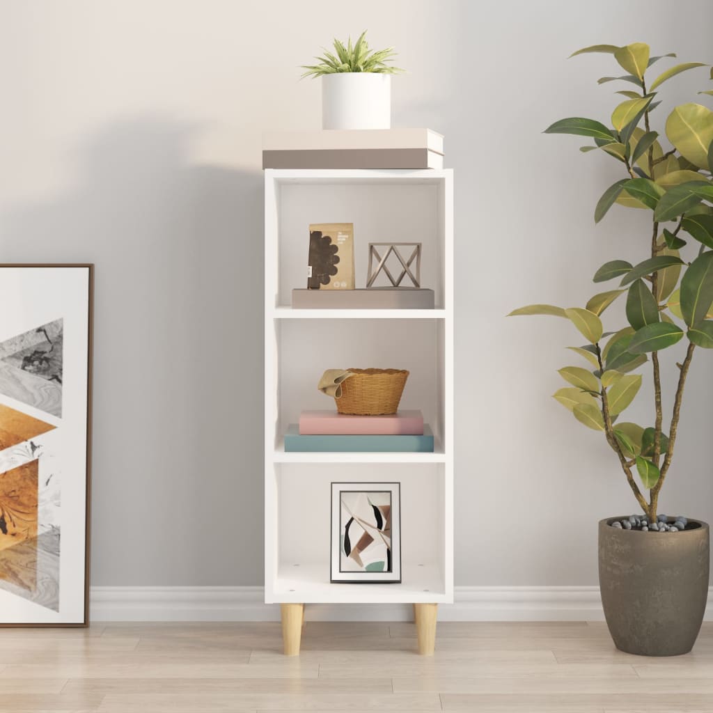 vidaXL Buffet blanc 34,5x32,5x90 cm Bois d'ingénierie
