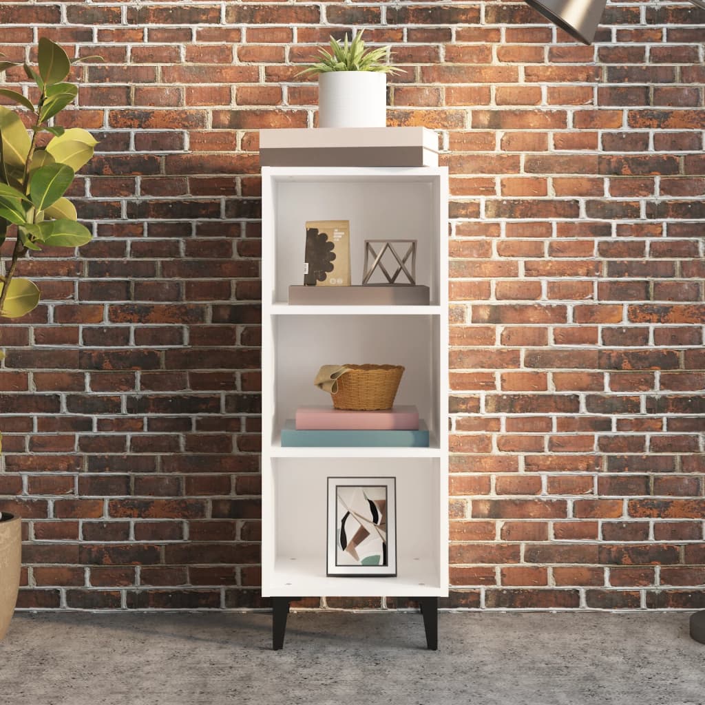 vidaXL Buffet blanc 34,5x32,5x90 cm Bois d'ingénierie
