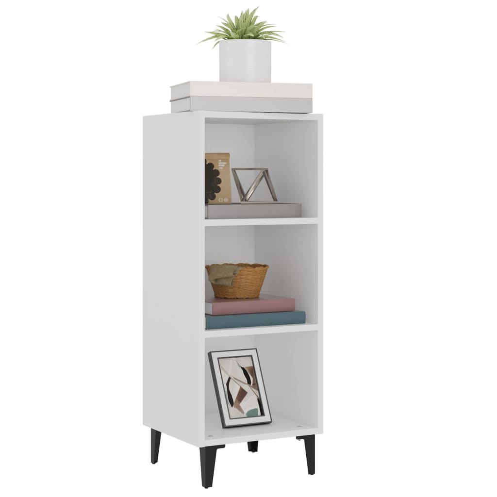 vidaXL Buffet blanc 34,5x32,5x90 cm Bois d'ingénierie