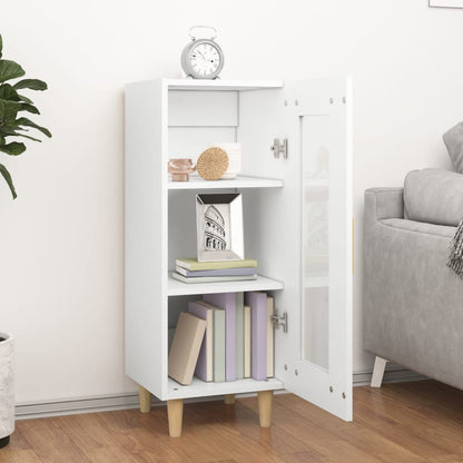 vidaXL Buffet Blanc 34,5x34x90 cm Bois d'ingénierie