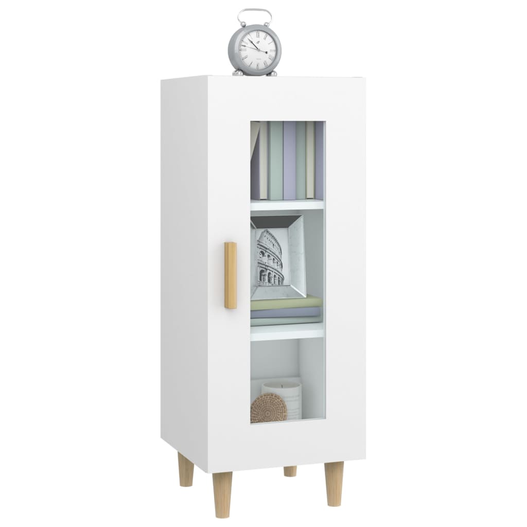 vidaXL Buffet Blanc 34,5x34x90 cm Bois d'ingénierie