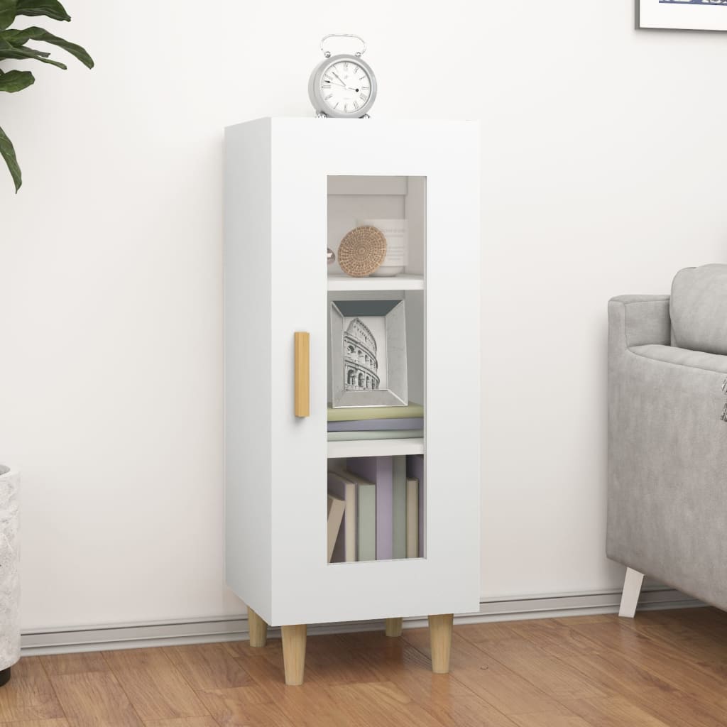 vidaXL Buffet Blanc 34,5x34x90 cm Bois d'ingénierie